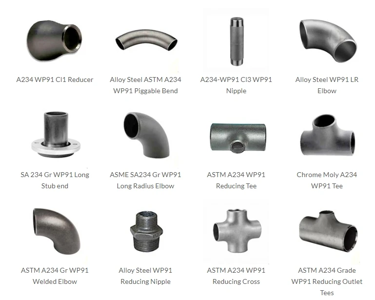 ASTM A234 WP91 Pipe Fittings ASTM A234 WP91 Pipe Fittings